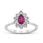 0,70 ct. Diamant Rubin Ring