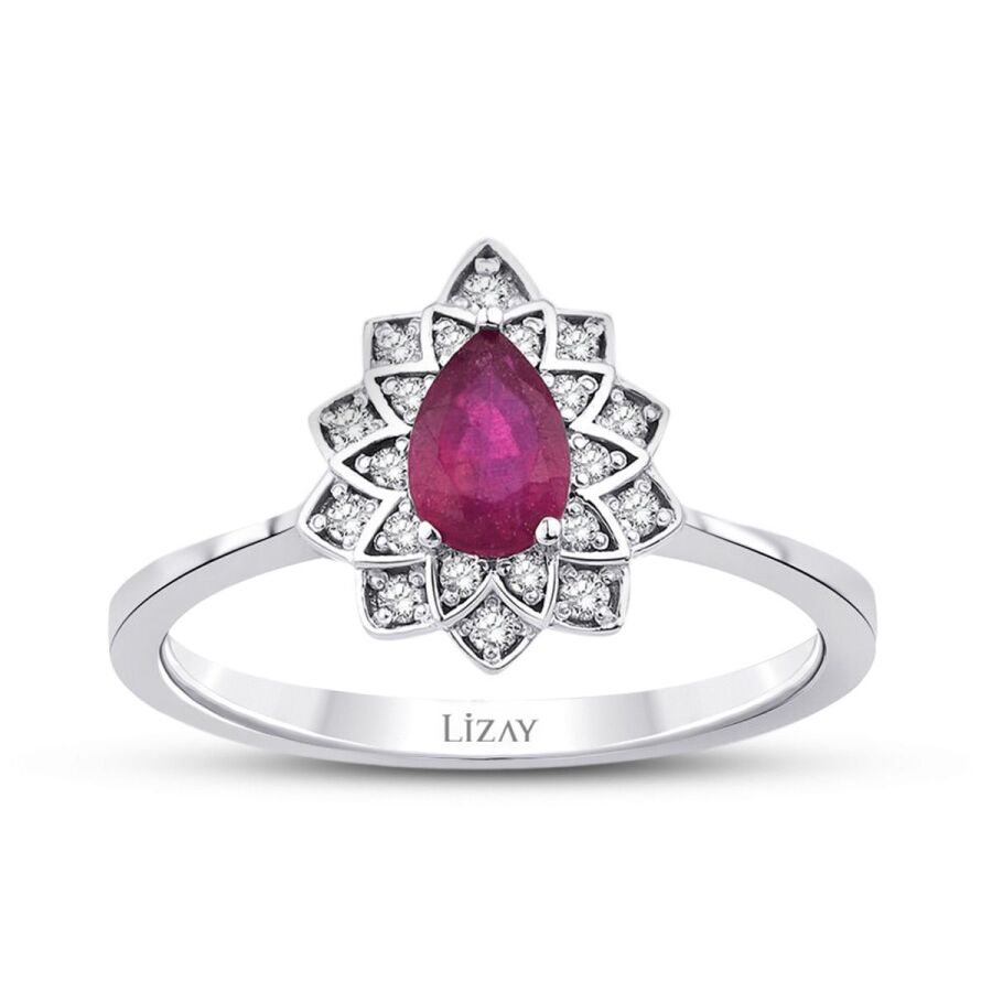 0.70 ct. Diamant Rubin Ring