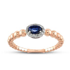 0,41 ct. Diamant Saphir Ring