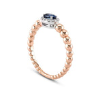 0,41 ct. Diamant Saphir Ring