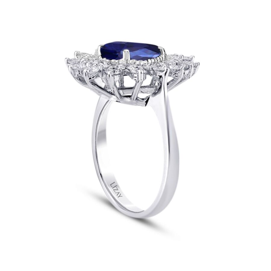2,03 ct. Diamant Saphir Ring