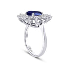 2,03 ct. Diamant Saphir Ring