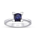 0,58 ct. Brillant Solitär Saphir Verlobungsring