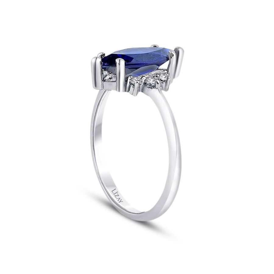 2.02 ct. Diamant Saphir Ring