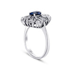 1,80 ct. Diamant Saphir Ring