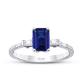 0,71 ct. Diamant Saphir Ring