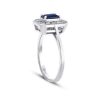 0,79 ct. Diamant Saphir Ring