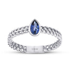 0,25 ct. Saphir Ring