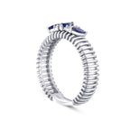 0,33 ct. Diamant Saphir Ring