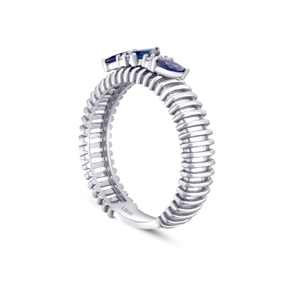 0.33 ct. Diamant Saphir Ring