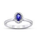 0,31 ct. Diamant Saphir Ring