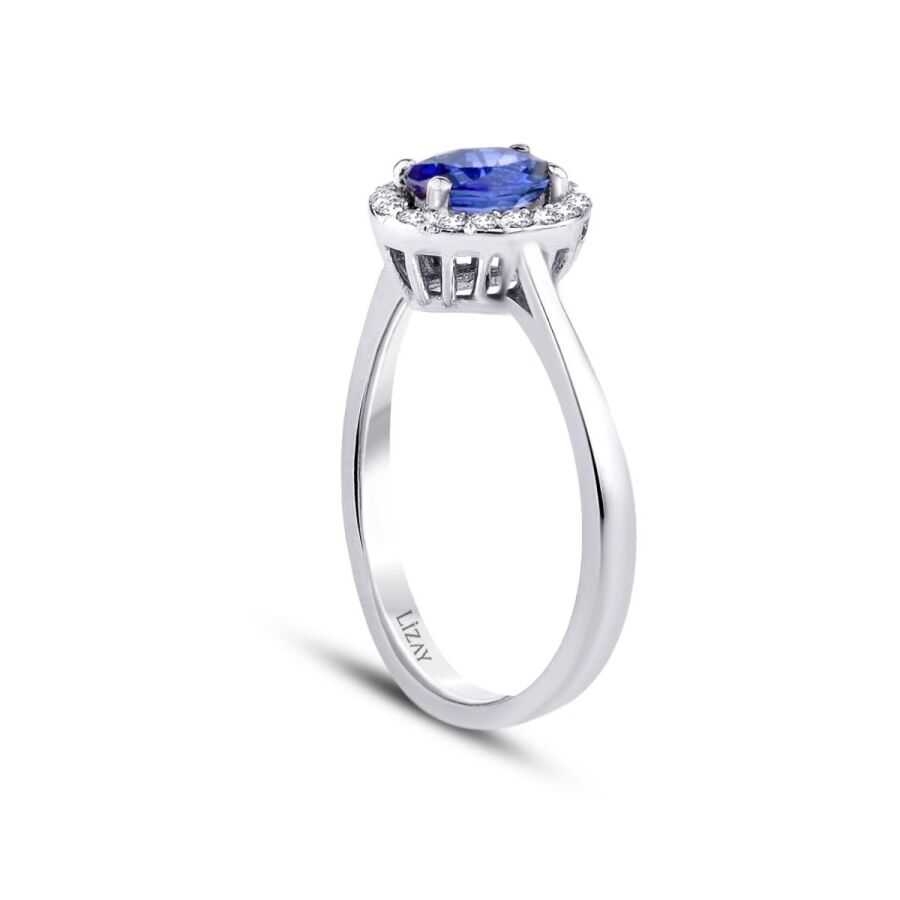 0,31 ct. Diamant Saphir Ring