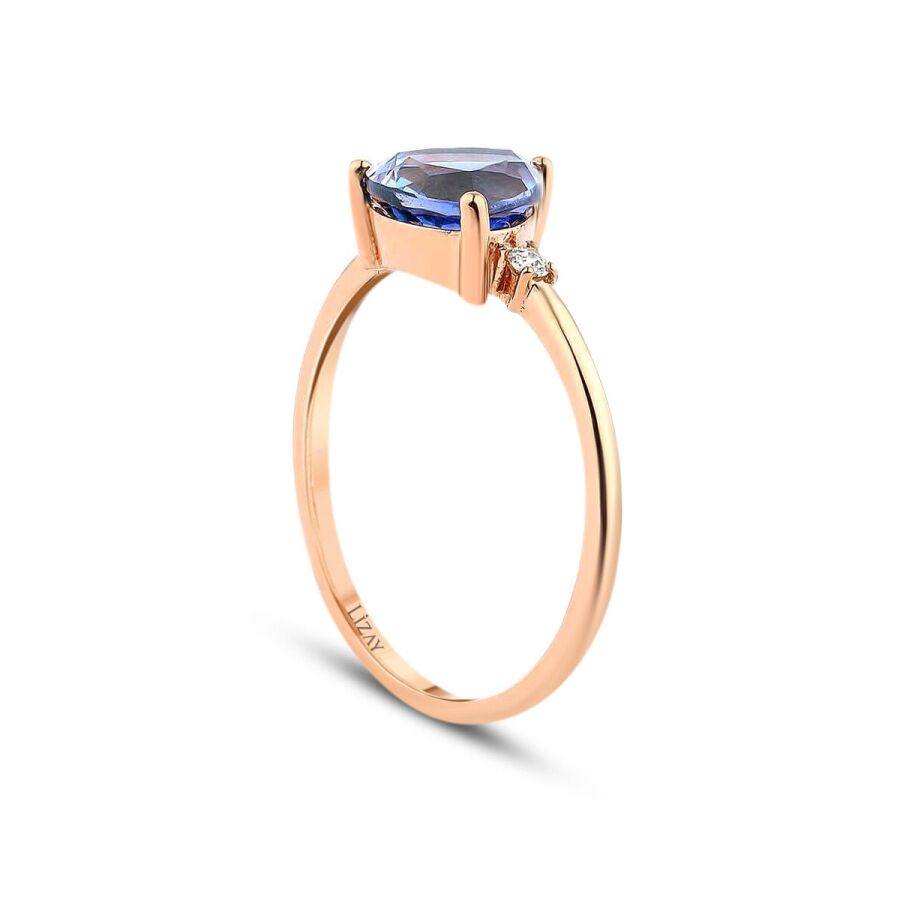 1,46 ct. Diamant Saphir Ring