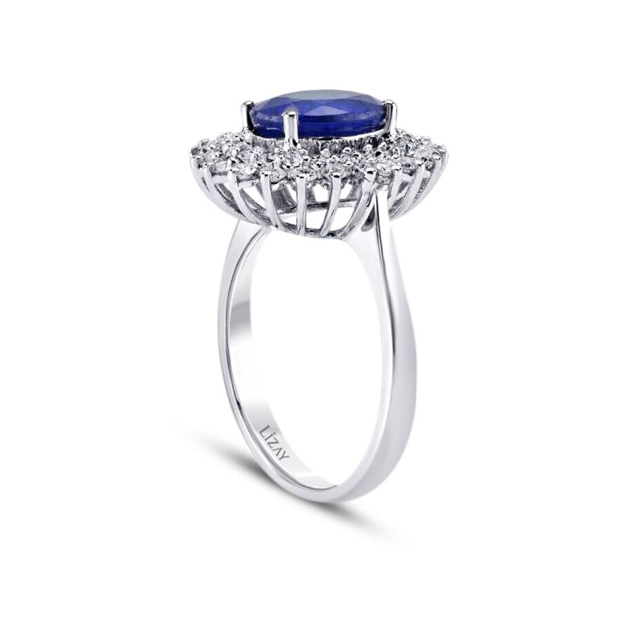 2.23 ct. Diamant Saphir Ring