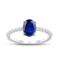 1,92 ct. Diamant Oval Saphir Ring