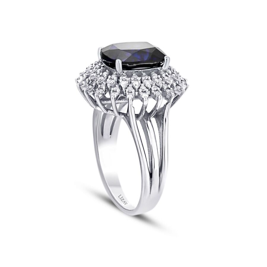 4.76 ct. Diamant Saphir Ring
