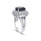 4,76 ct. Diamant Saphir Ring