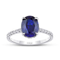 2,56 ct. Diamant Saphir Ring
