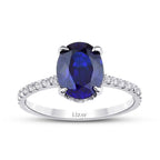 2,56 ct. Diamant Saphir Ring