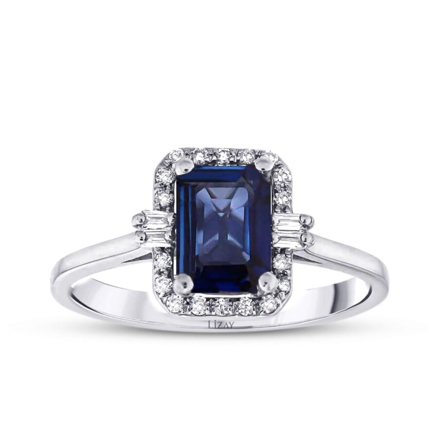 1.15 ct. Diamant Saphir Ring