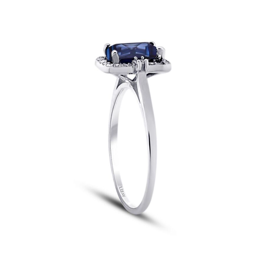 1.15 ct. Diamant Saphir Ring
