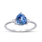 1,86 ct. Diamant Saphir Ring