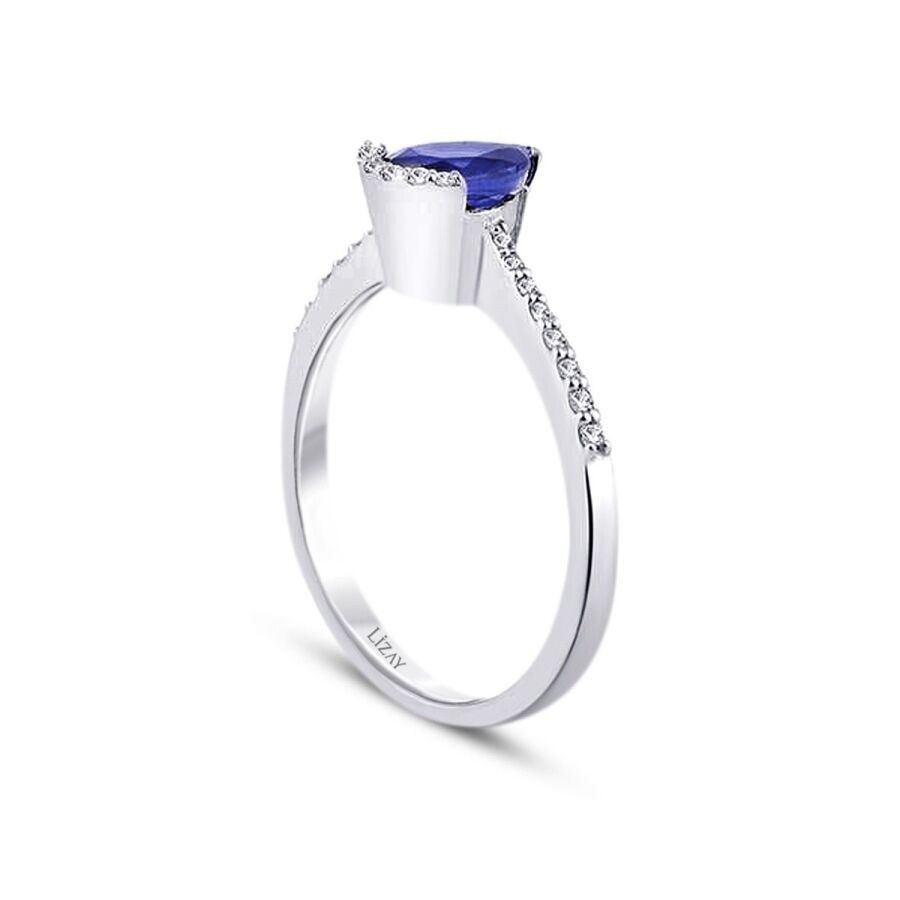 1.19 ct. Diamant Saphir Ring