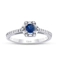 0,61 ct. Diamant Baguette Saphir Ring