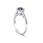 0,61 ct. Diamant Baguette Saphir Ring