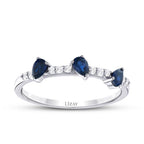 0,46 ct. Diamant Saphir Ring