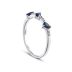 0,46 ct. Diamant Saphir Ring