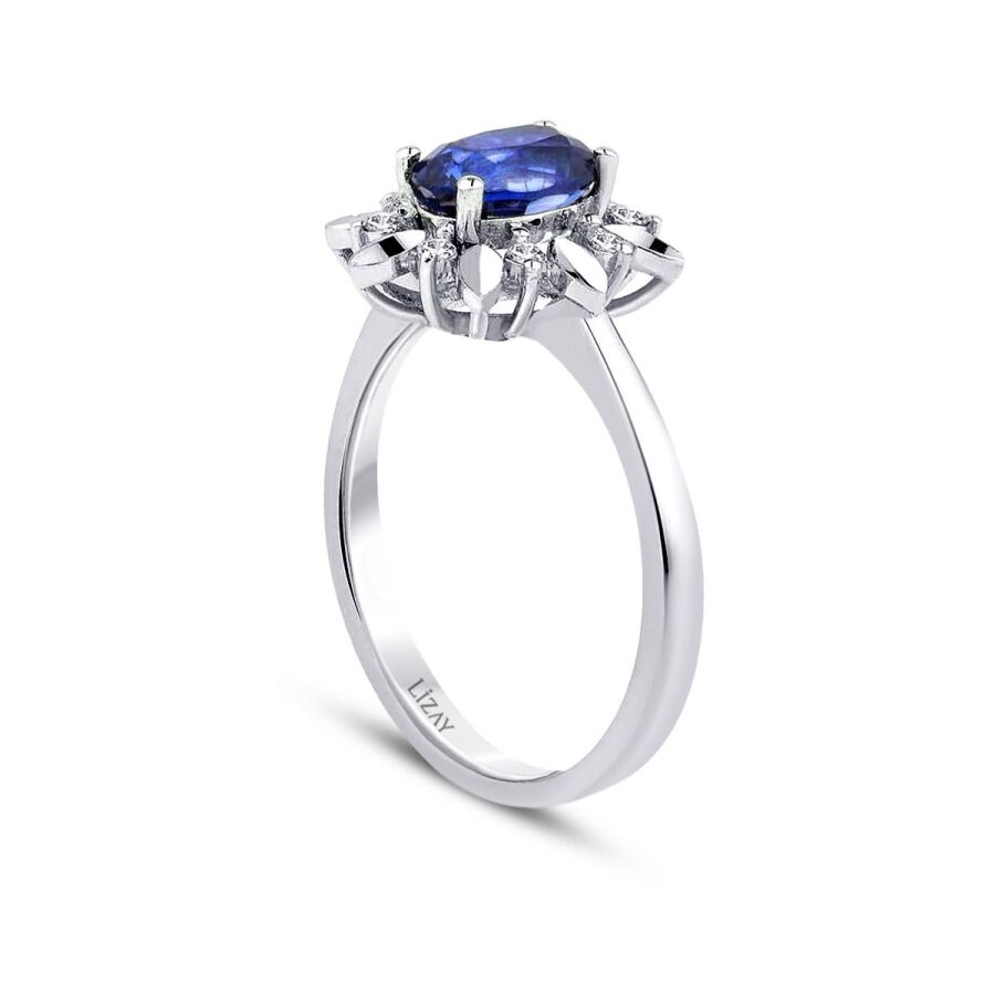 1,12 ct. Diamant Saphir Ring