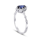 0,94 ct. Diamant Saphir Ring