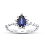 0,94 ct. Diamant Saphir Ring