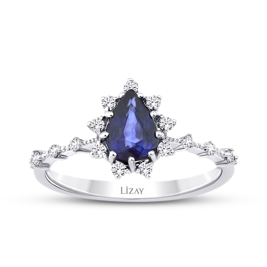 0.94 ct. Diamant Saphir Ring
