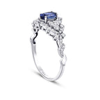 1,11 ct. Diamant Saphir Ring
