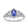 1,11 ct. Diamant Saphir Ring