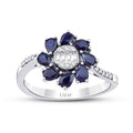 1,26 ct. Diamant Saphir Ring