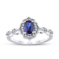 0,71 ct. Diamant Saphir Ring