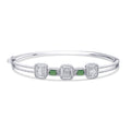 1,68 ct. Diamant Baguette Smaragd Armreif
