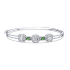 1,68 ct. Diamant Baguette Smaragd Armreif