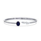 2,63 ct. Diamant Saphir Armreif