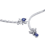 9.71 ct. Diamant Saphir Halskette