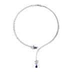 9,71 ct. Diamant Saphir Collier