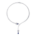 9.71 ct. Diamant Saphir Halskette