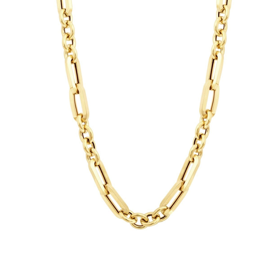 Paperclip-Halskette aus Gold
