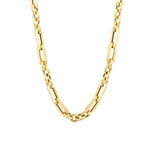 Paperclip-Halskette aus Gold