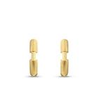 Design-Creolen-Ohrringe aus Gold