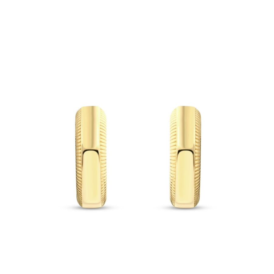 Design-Creolenohrring aus Gold