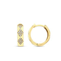 Creolen mit Motiv aus Gold